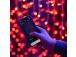 Twinkly Curtain, Jouluverho, 210 LED, IP44, musta - Älykkäät jouluvalot