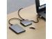 Satechi 4-porttinen USB-C-keskitin, Power Delivery, harmaa - USB-keskitin
