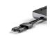 Satechi Dual Dock Stand, USB-C, 75 W, harmaa - Kannettavan tietokoneen telakointi