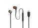 JBL Tune 310C USB-C in-ear, musta - Langalliset kuulokkeet -