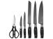 Ninja Foot StaySharp, 6-osainen setti - Veitsisarja teroittimella varustettuna