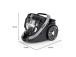 Tefal Silence Force Cyclonic Effitech, 500 W, ilman pölypussia, musta - Pölynimuri