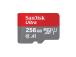 SANDISK Ultra microSDXC, 256 Gt, hall - MicroSD-kortti SD-sovitin