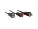 HAMA Audio Kaapeli, 3,5 mm - 2 RCA, 1,5 m, musta - Kaapeli
