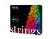 Twinkly Strings, 400 LED, IP44, 32 m, musta - Älykkäät jouluvalot