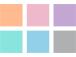 Tekstimerkkisarja STAEDTLER 364C 6 väriä (oranssi, pinkki, violetti, minttu, harmaa ja vaaleansininen)