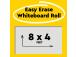 Itsekiinnittyvä liitutaulu rullassa POST-IT Easy Erase 121,9x242cm valkoinen